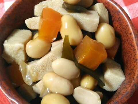 あっさり♡高野豆腐と大豆の煮物